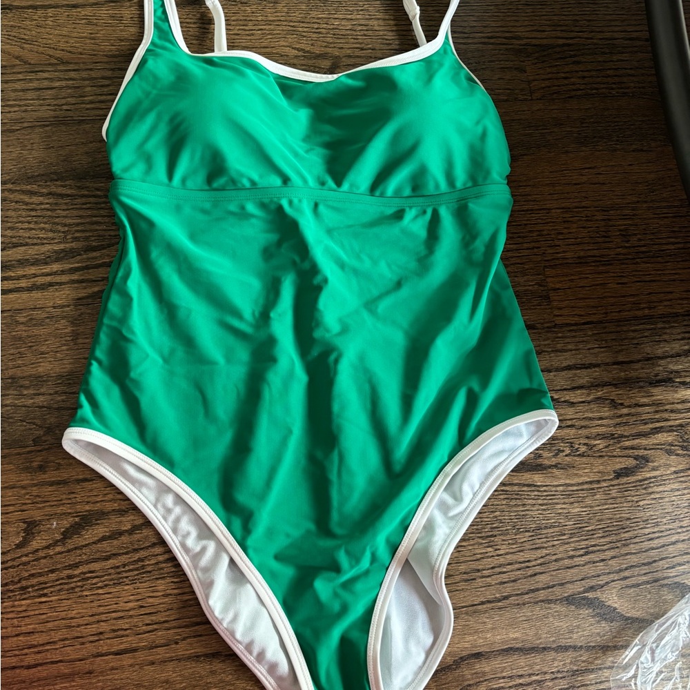 Green swimsuit